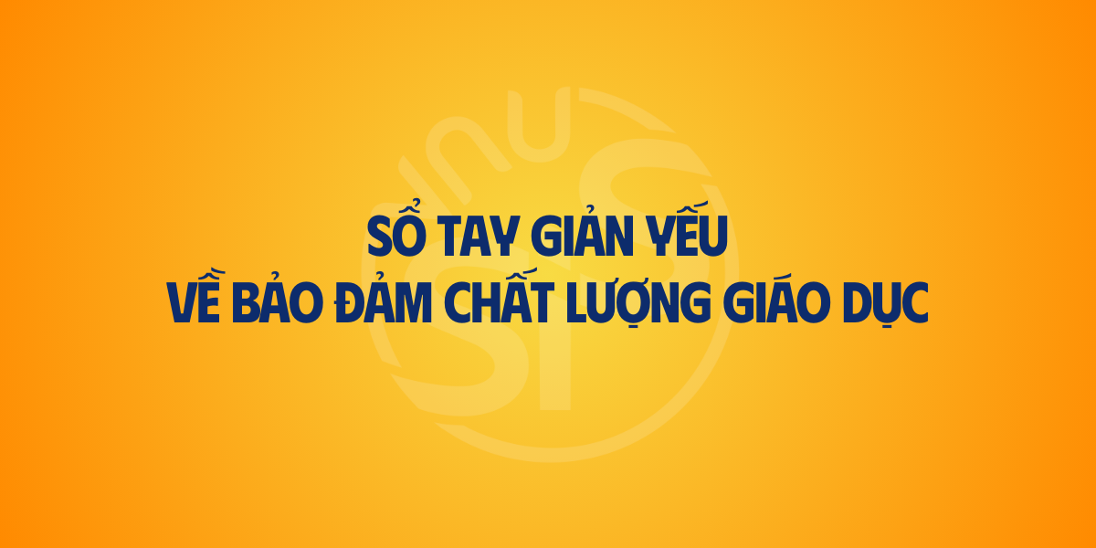 Sổ tay giản yếu về bảo đảm chất lượng giáo dục
